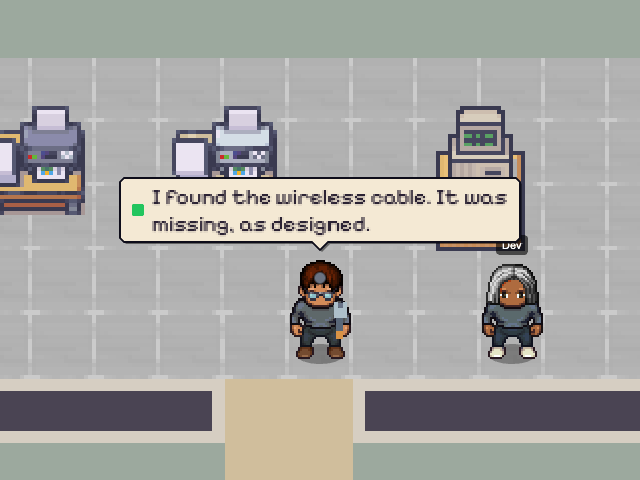 IT Technician in an example Nocville office: None — this character brings conversation and animation.