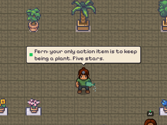 Plant Caretaker in an example Nocville office: None — this character brings conversation and animation.